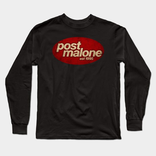 Post Malone - Vintage Long Sleeve T-Shirt by Skeletownn